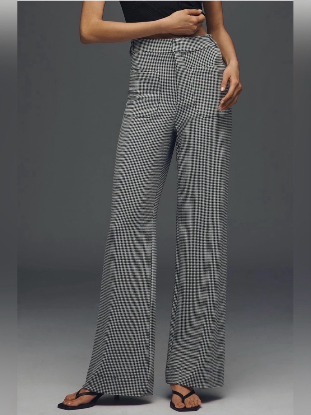 Anthropologie Maeve Jude Houndstooth Trousers